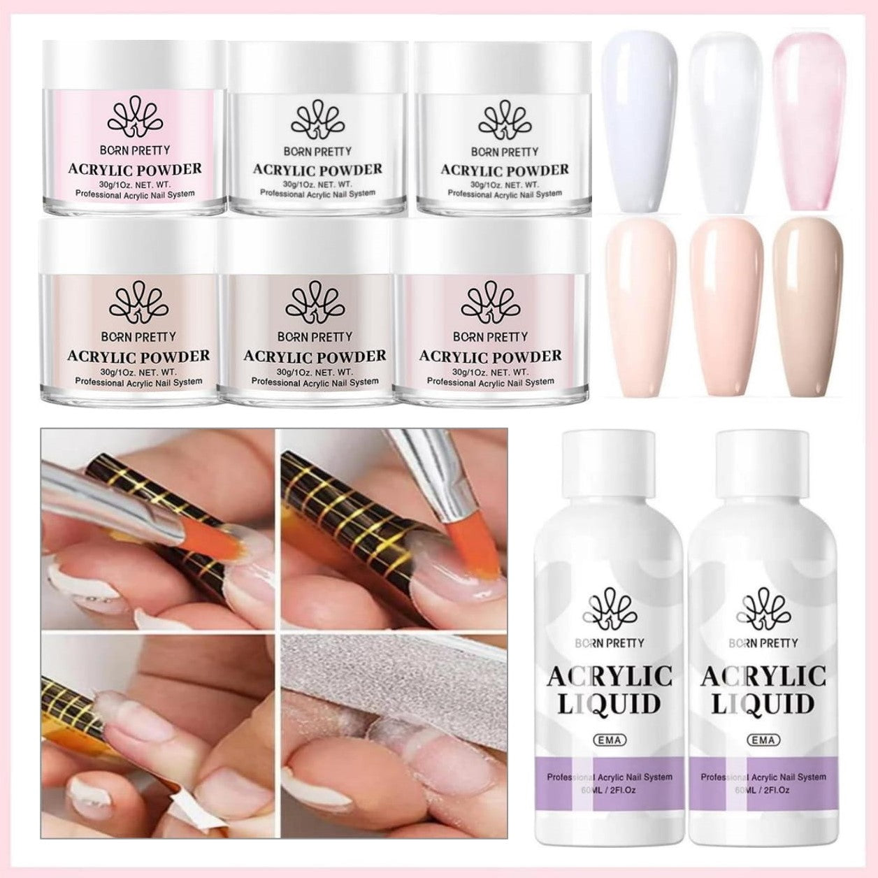 Born Pretty - Polygel and acrylic set