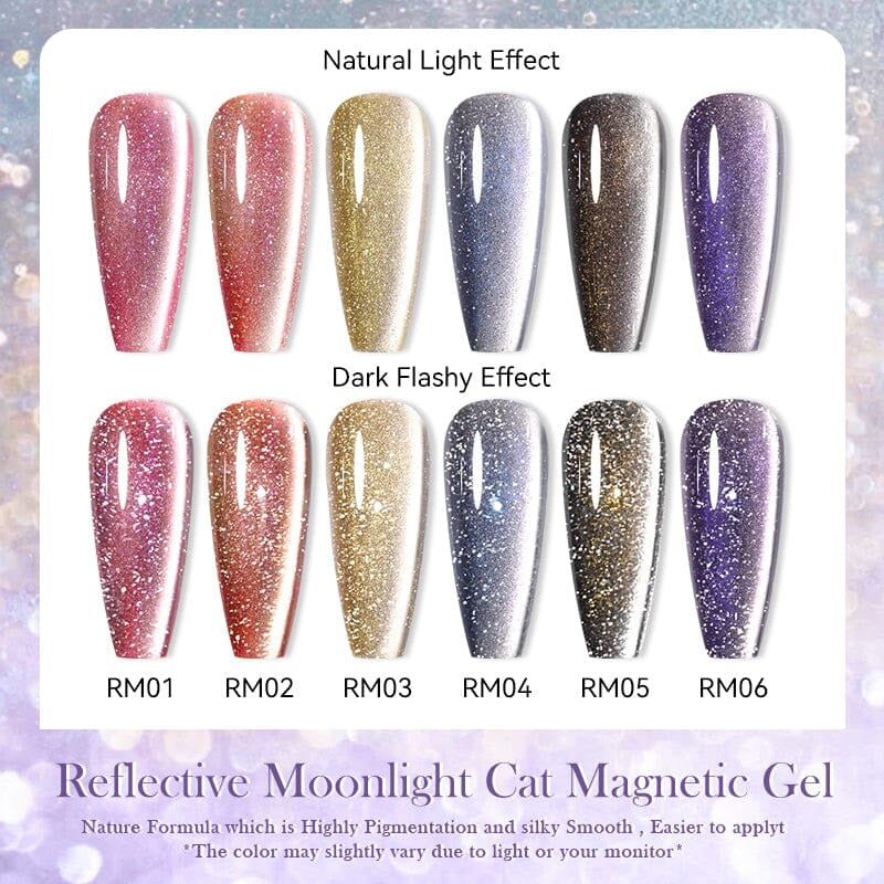 Born Pretty - Coffret de vernis gel - Oeil de chat - 6 pièces