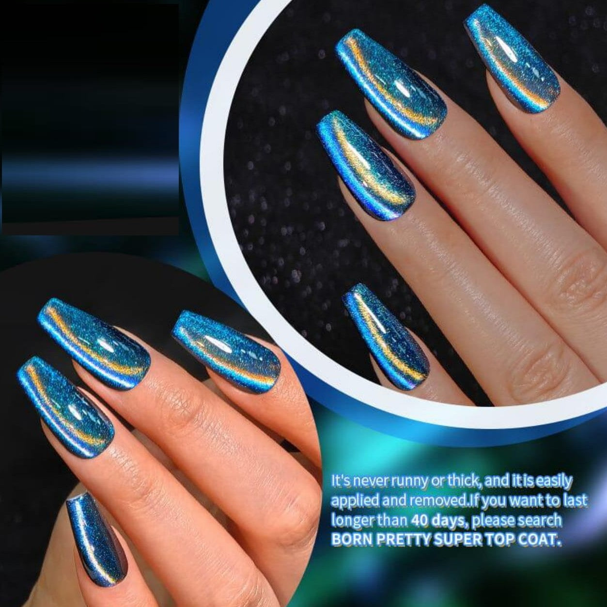 Born Pretty - Gellak set - Cat eye - 6 Stuks