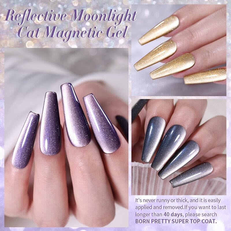 Born Pretty - Coffret de vernis gel - Oeil de chat - 6 pièces