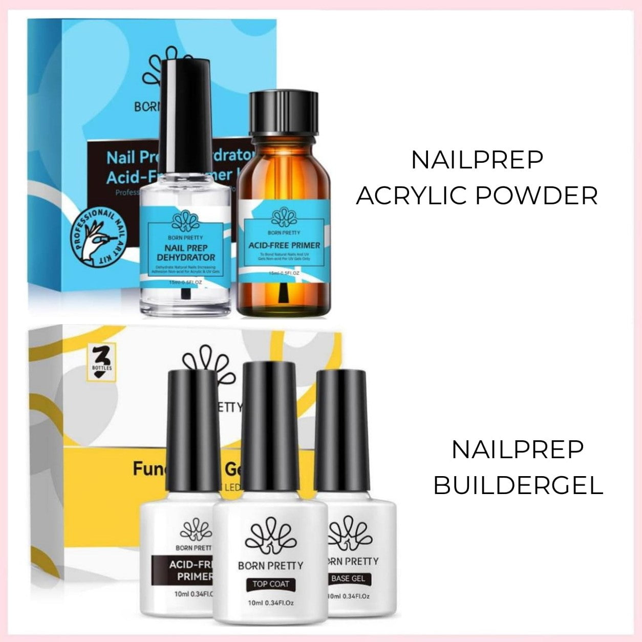 Born Pretty - Polygel and acrylic set