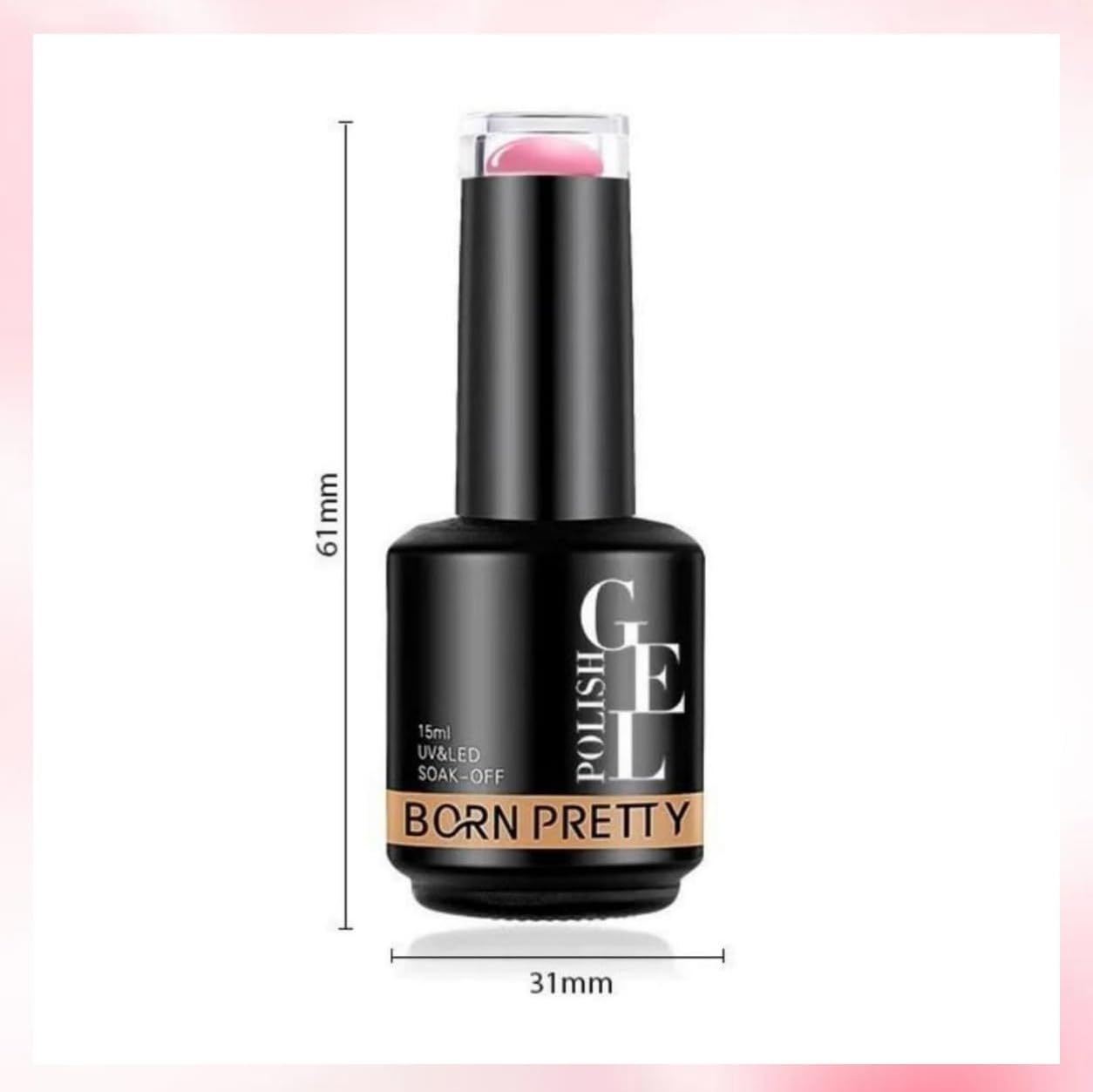 Born Pretty - Base en caoutchouc - 8 pièces