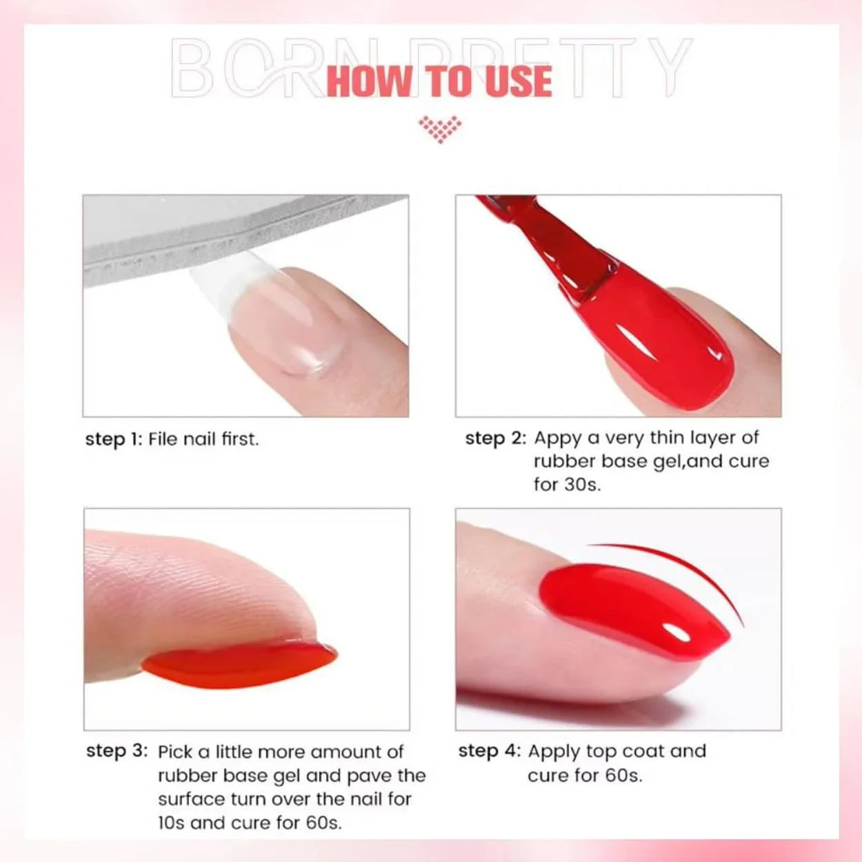 Born Pretty - Rubberbase - Set