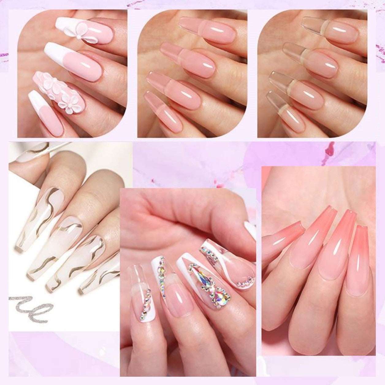 Born Pretty - Acrylpoeder - 6 stuks
