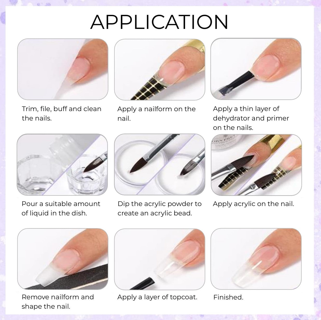 Born Pretty - Poudre et liquide acrylique