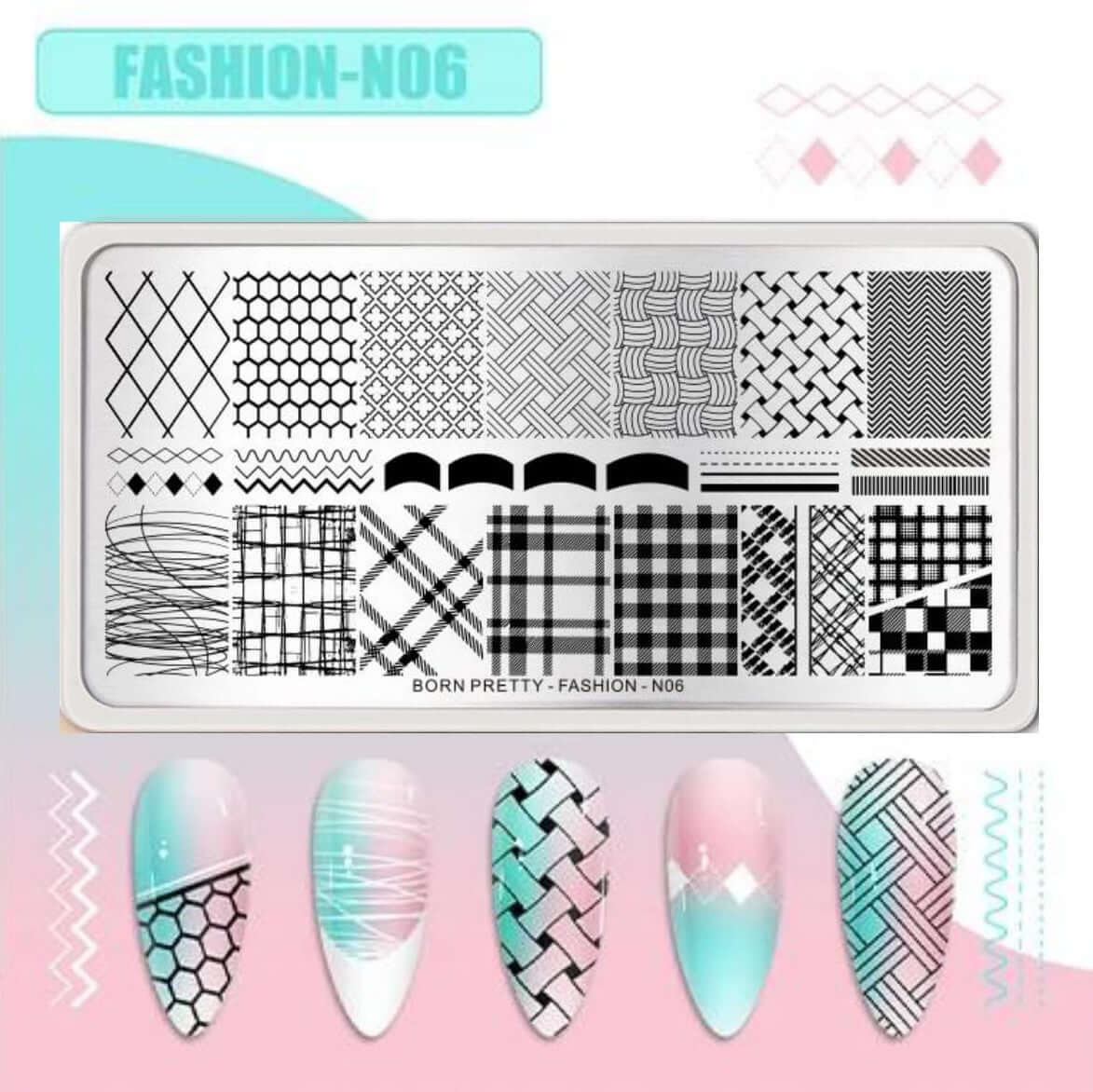 Born Pretty - Stempel nagellak - Set - Goodbitz