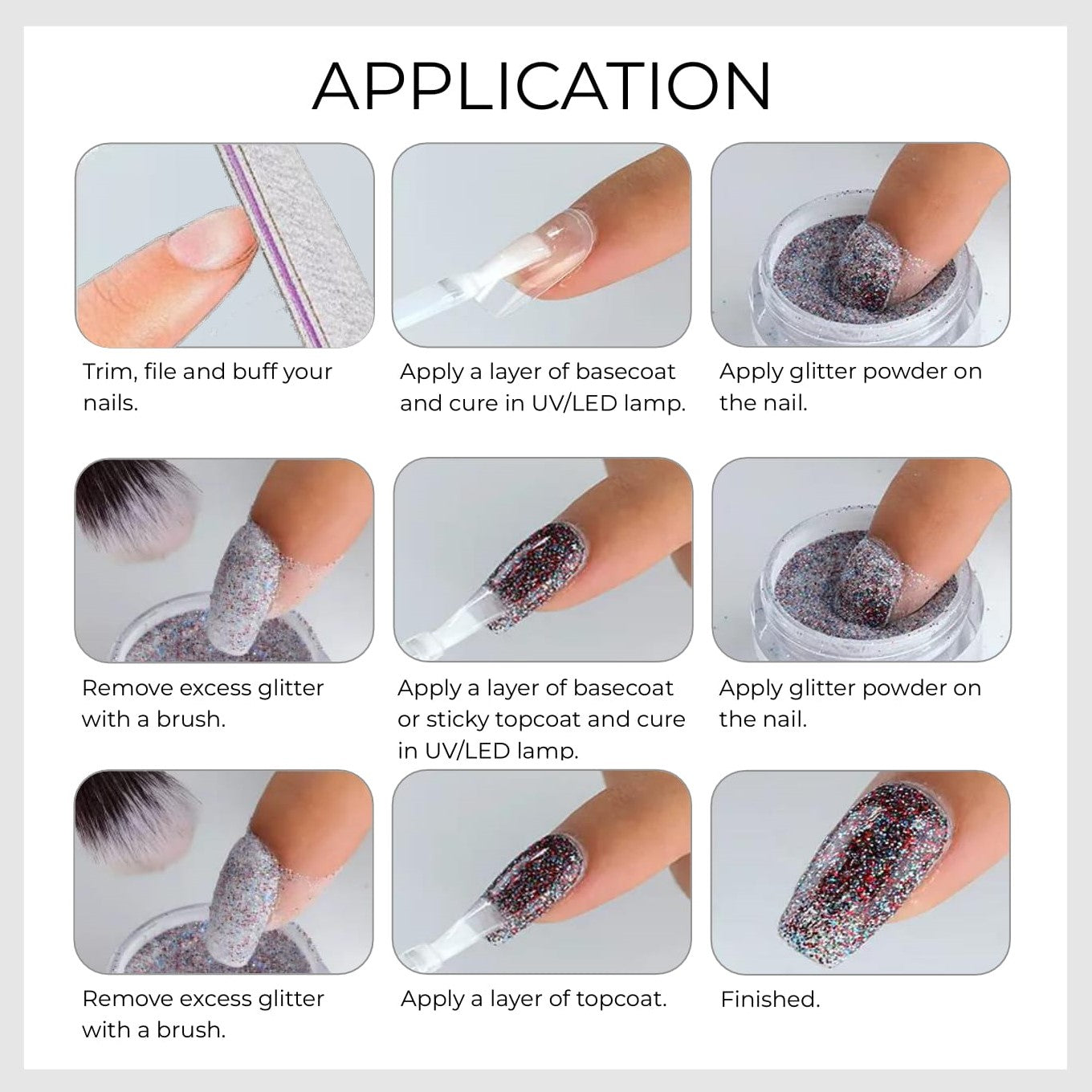 Glitters - 24 stuks