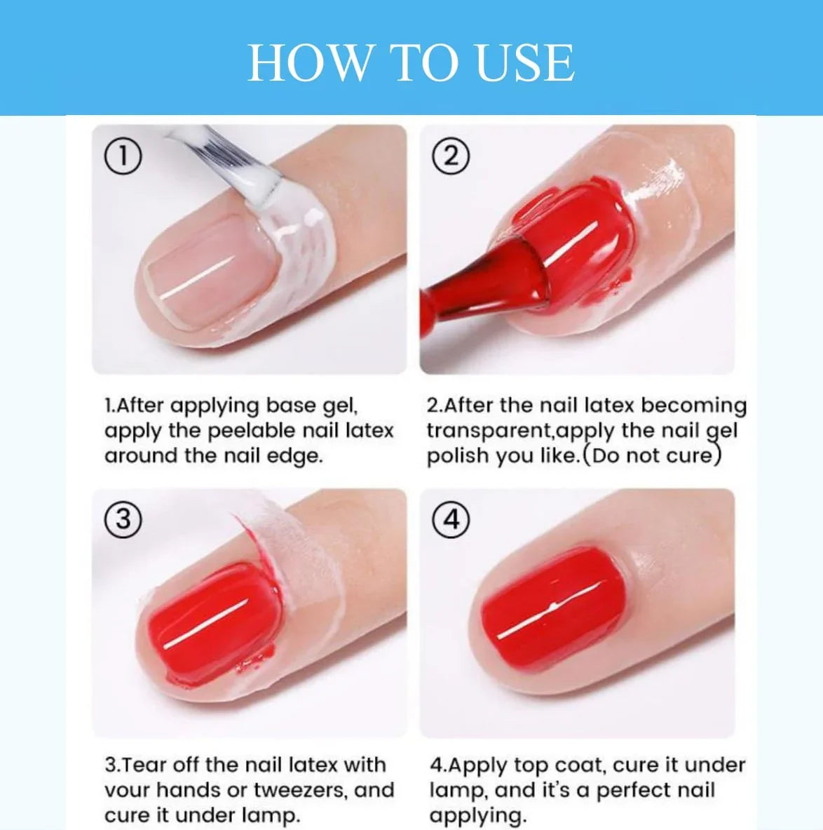 Born Pretty - Nagelriembeschermer - Peel off tape