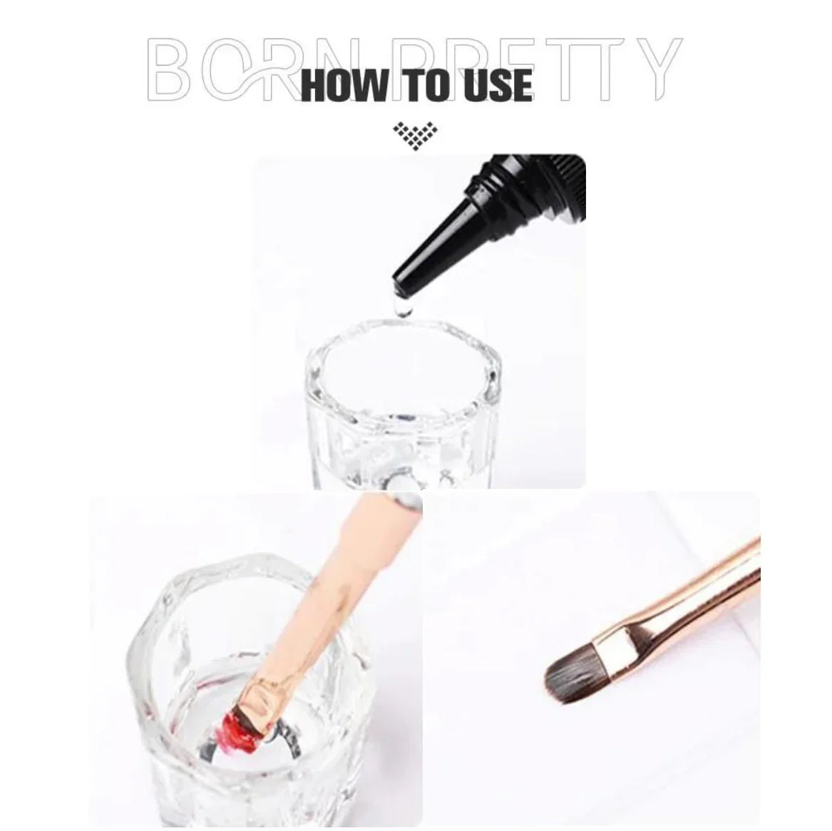 Born Pretty - Nettoyant pour pinceaux - 60 ml