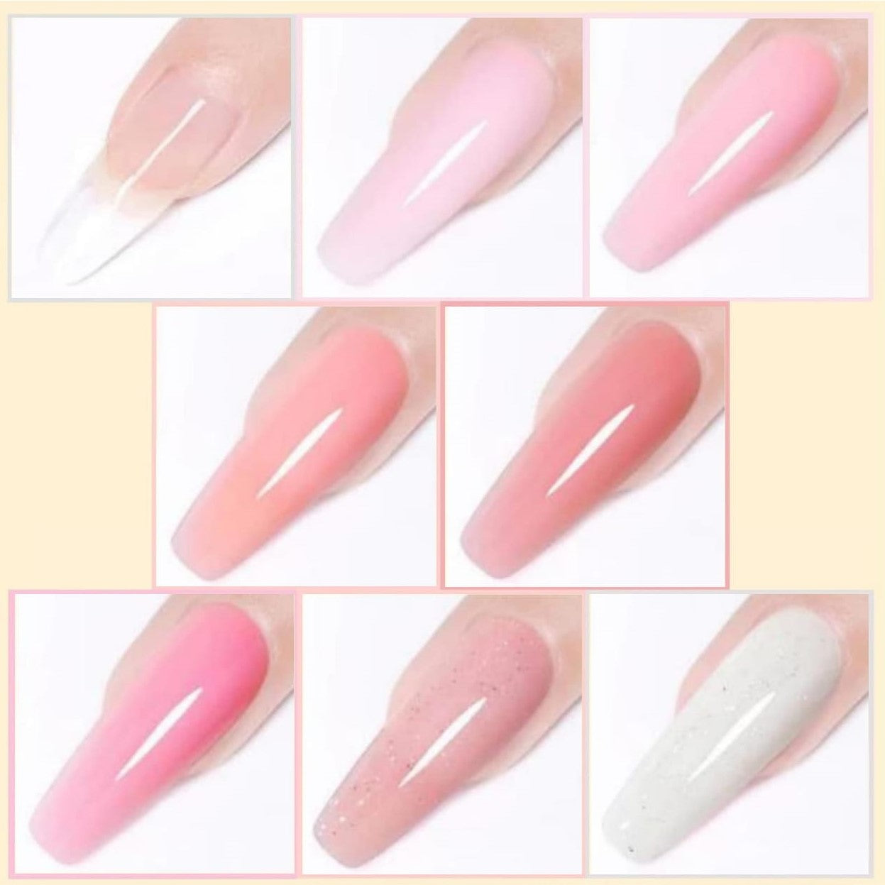 Gel d'extension - 8x30 ml