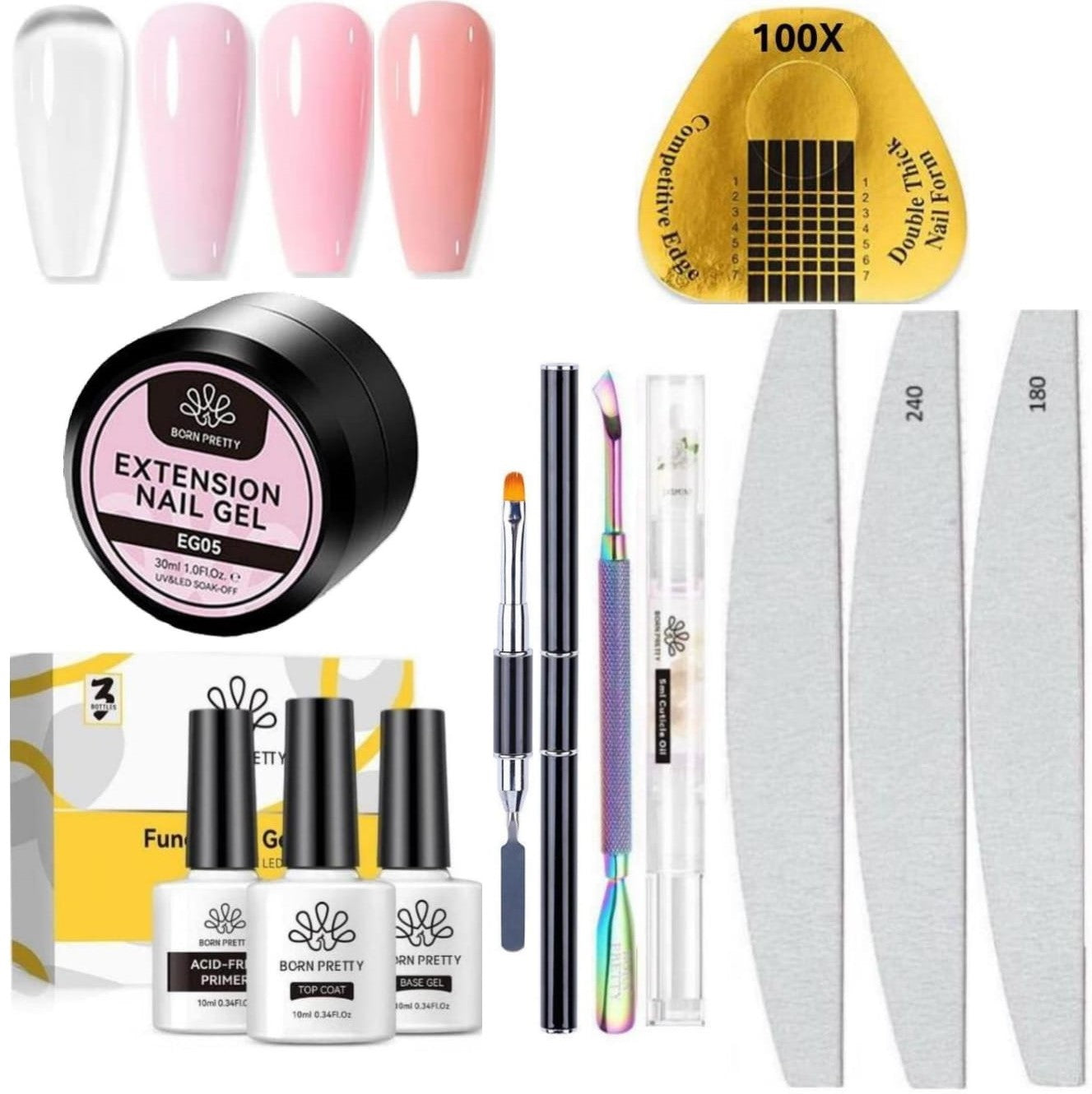 Born Pretty - Extension gel - Set