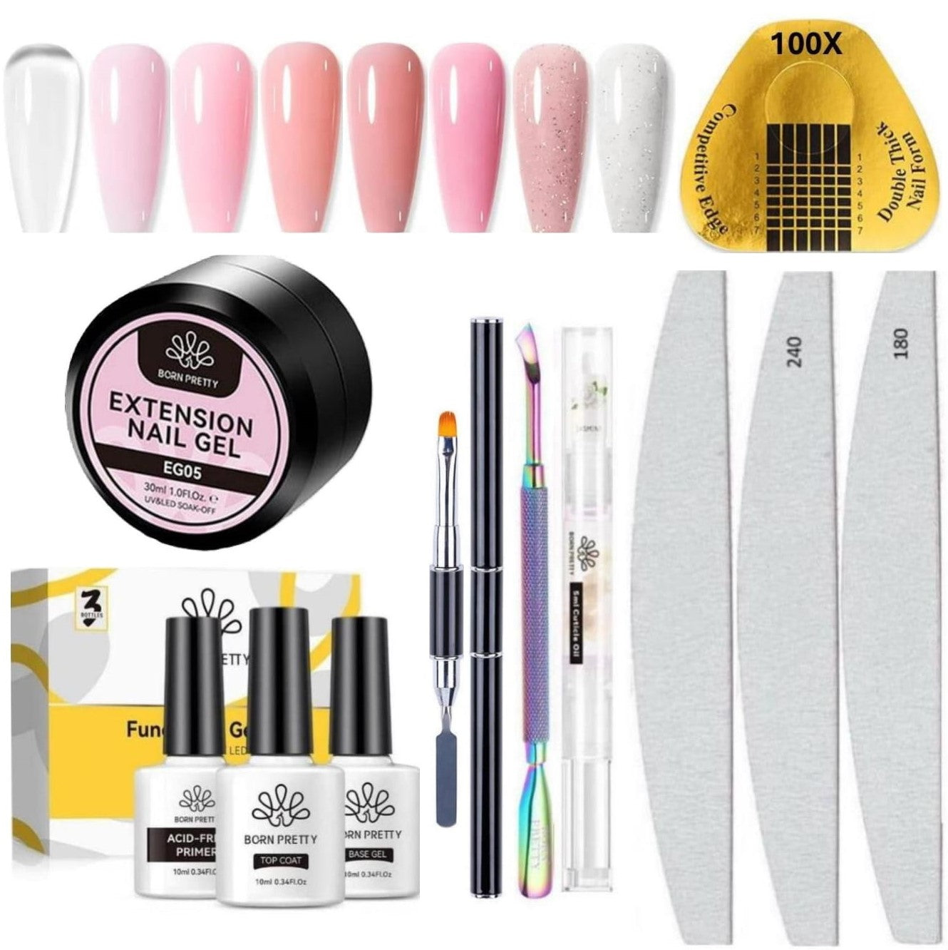 Born Pretty - Extension gel - Set
