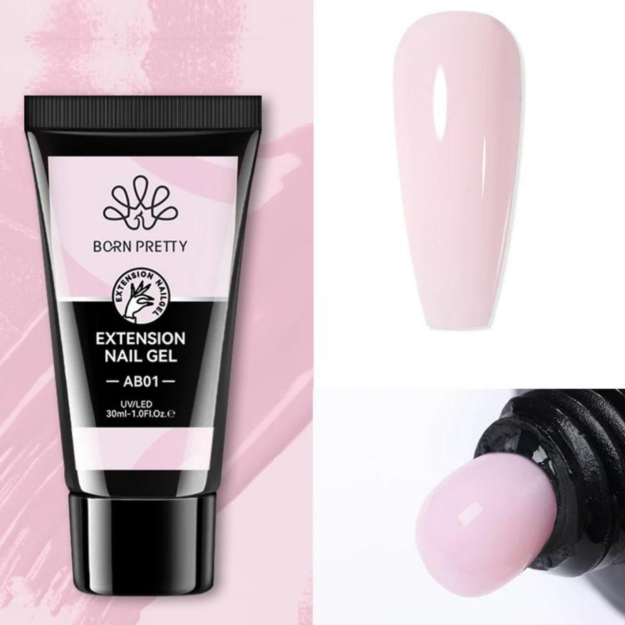 Born Pretty - Polygel - 30 ml - Licht roze - Goodbitz