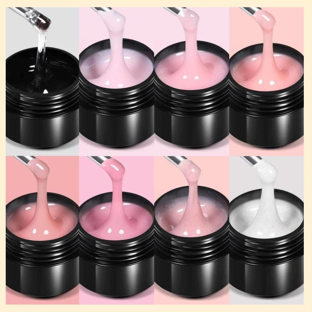 Gel d'extension - 8x30 ml