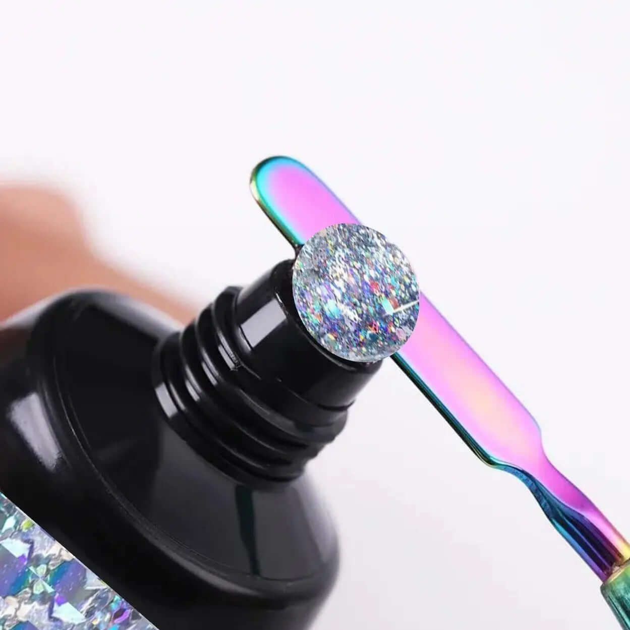 Born Pretty - Polygel - 30 ml - Glitter grijs - Goodbitz