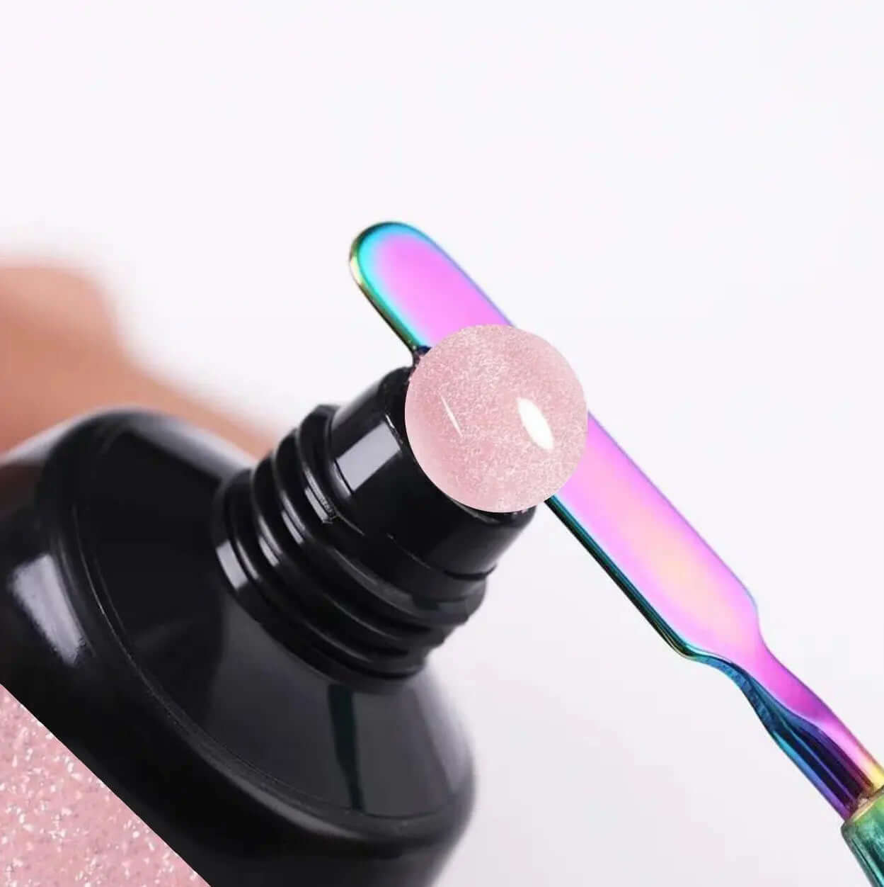 Born Pretty - Polygel - 30 ml - Glitter nude - Goodbitz