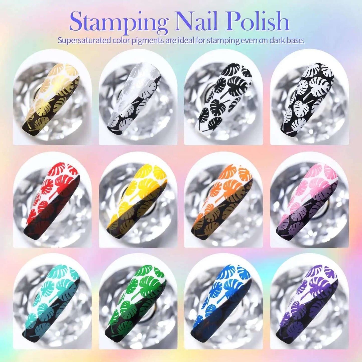 Born Pretty - Stempel nagellak - 12 x 10 ml - Goodbitz