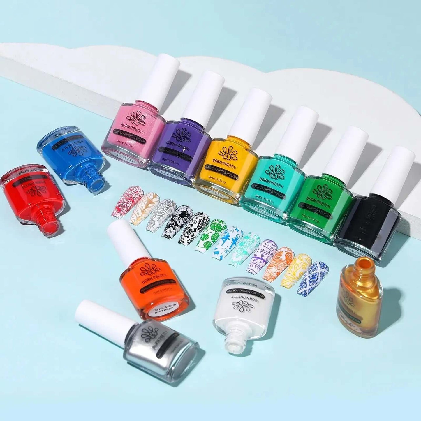 Born Pretty - Stempel nagellak - 12 x 10 ml - Goodbitz