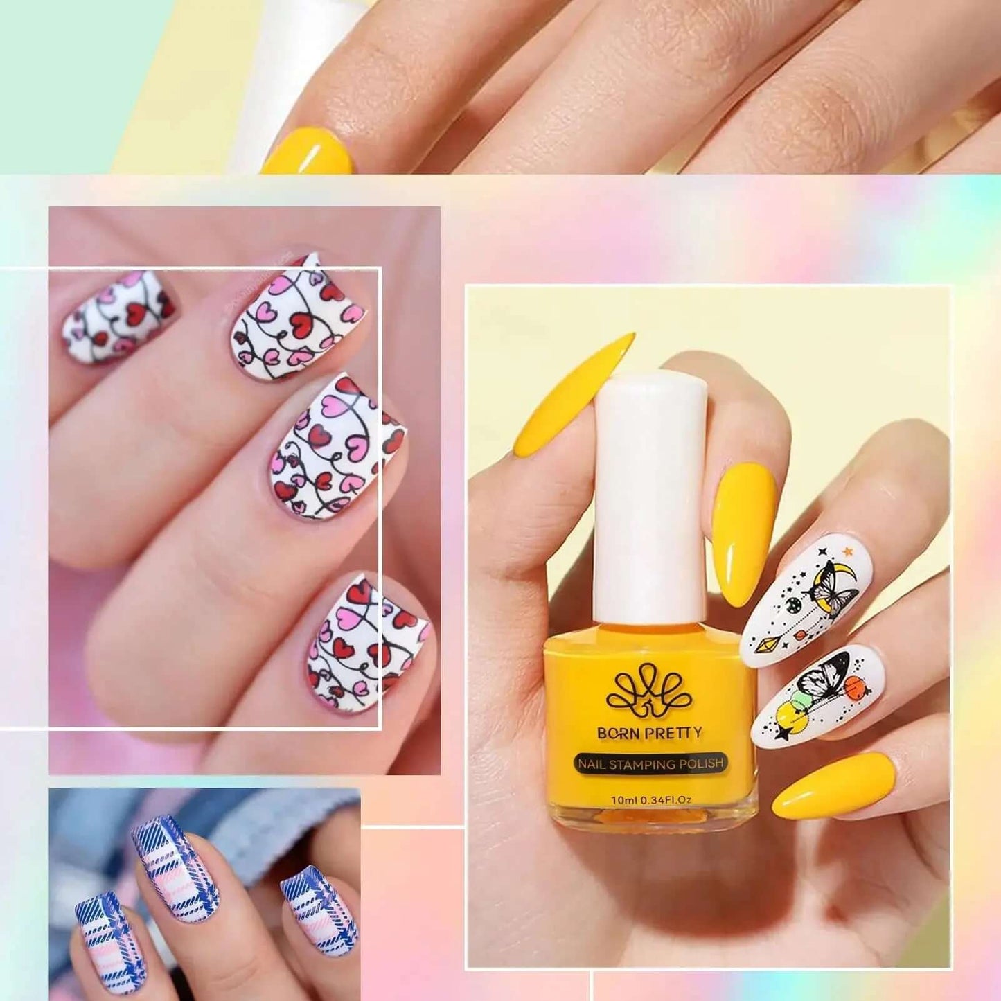 Born Pretty - Stempel nagellak - 12 x 10 ml - Goodbitz