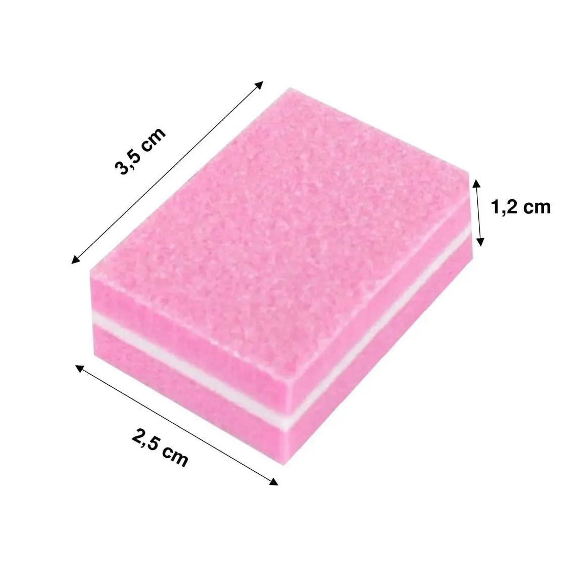 Buffers mini - 25 stuks - 100/180 grit - Roze - Goodbitz