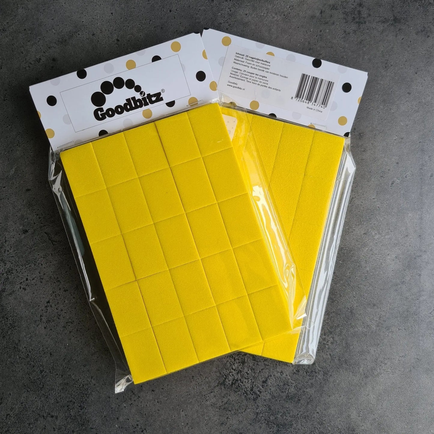 Buffers mini - Geel - 25 stuks - Goodbitz