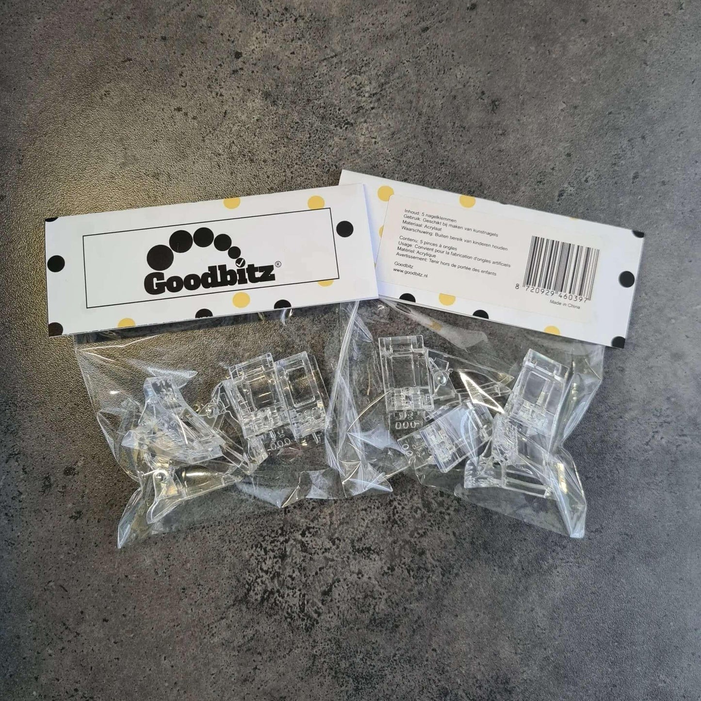 Klemmen polygel - 5 stuks - Goodbitz
