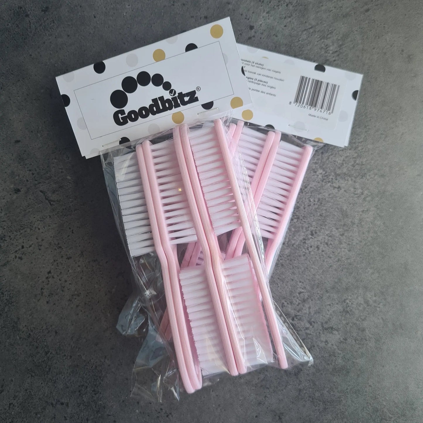 Nagelborstels - Roze - 5 stuks - Goodbitz