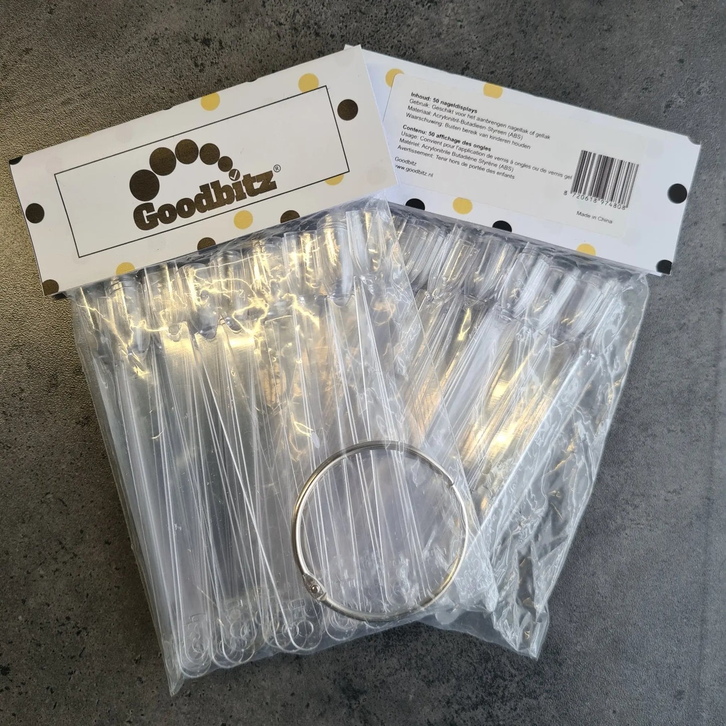 Nageldisplay - Transparant - 50 stuks - Goodbitz