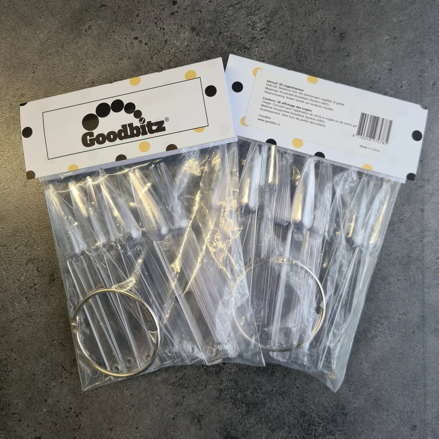 Nageldisplay - Transparant - 50 stuks - Goodbitz