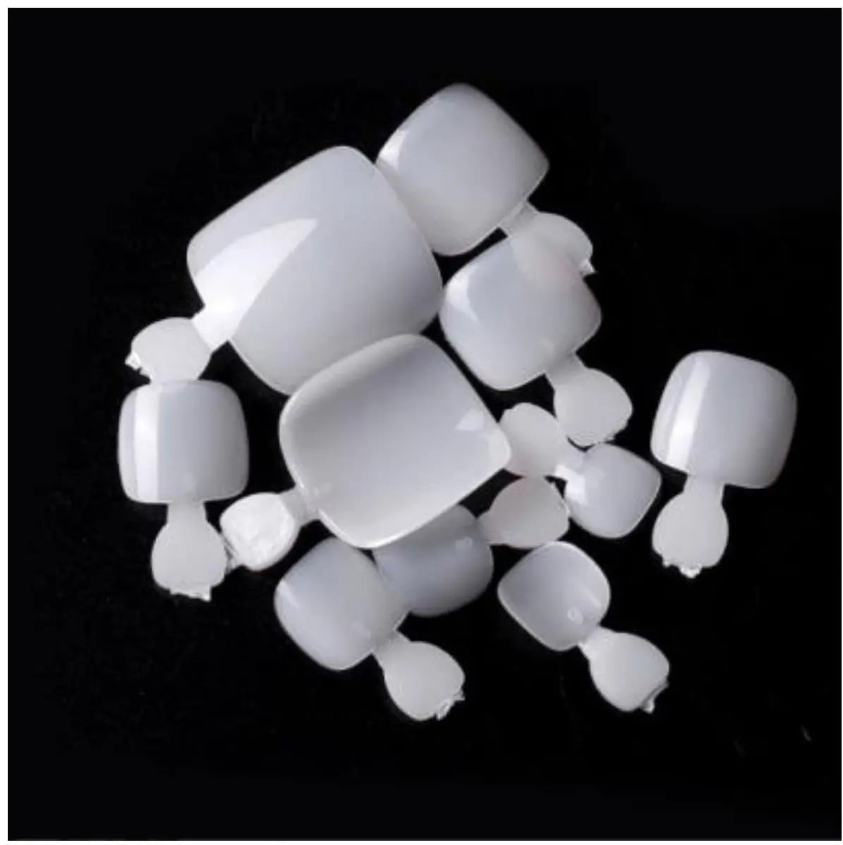 Nageltips - Full cover - Tenen - 500 stuks - Naturel - Goodbitz