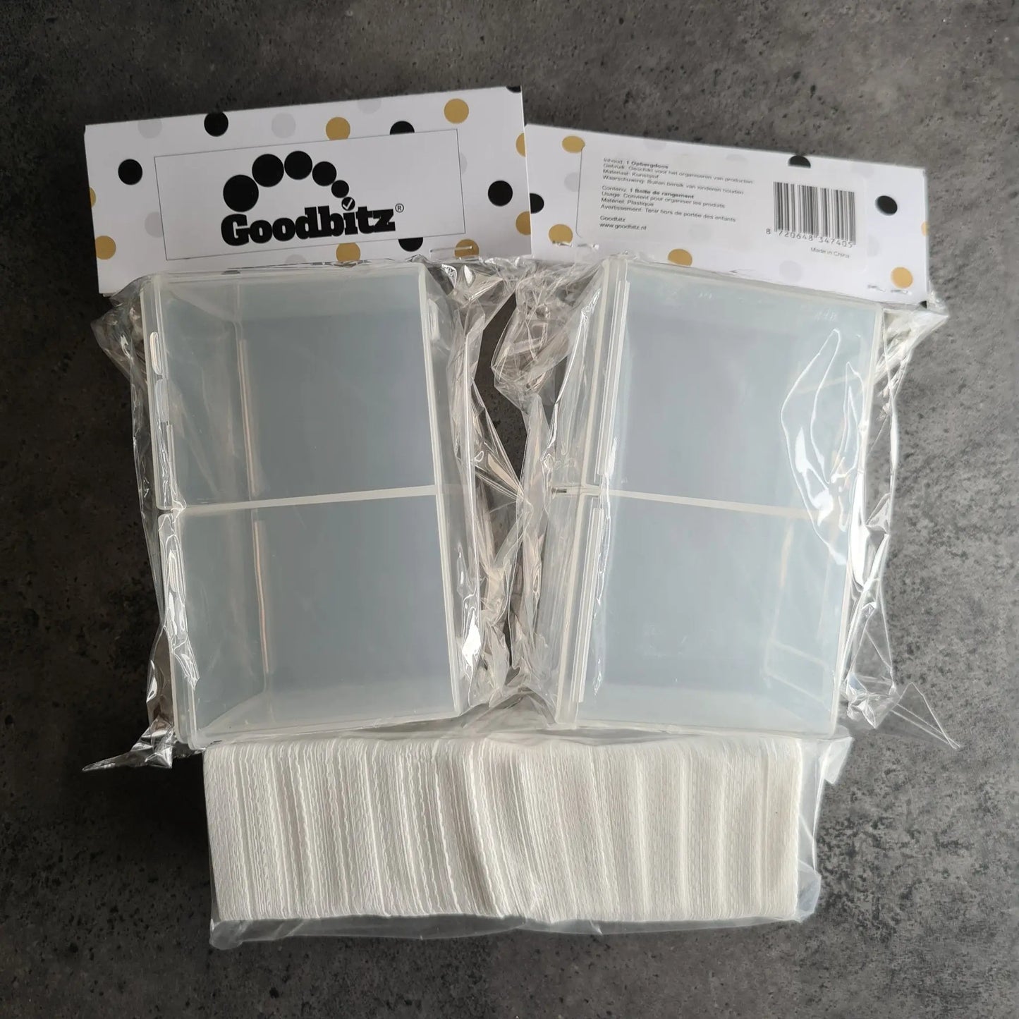 Opbergdoos (incl. 400 nageldoekjes) - Wit - Goodbitz