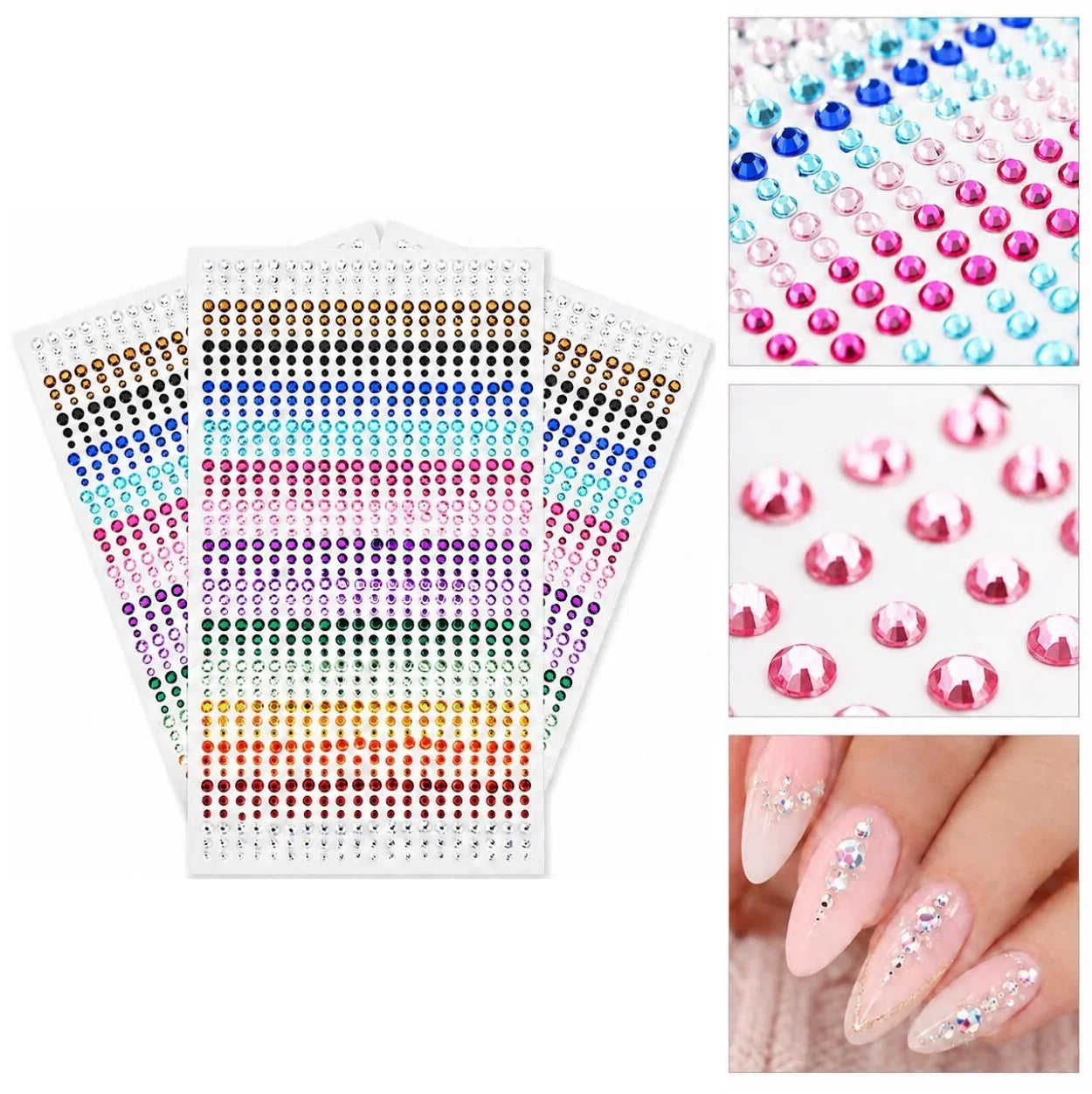 Strass - Autocollants - 3 pièces