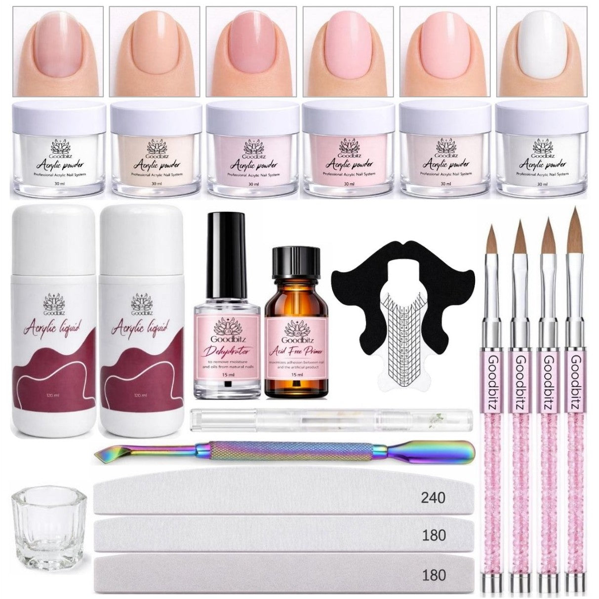 Born Pretty - Coffret de poudre acrylique