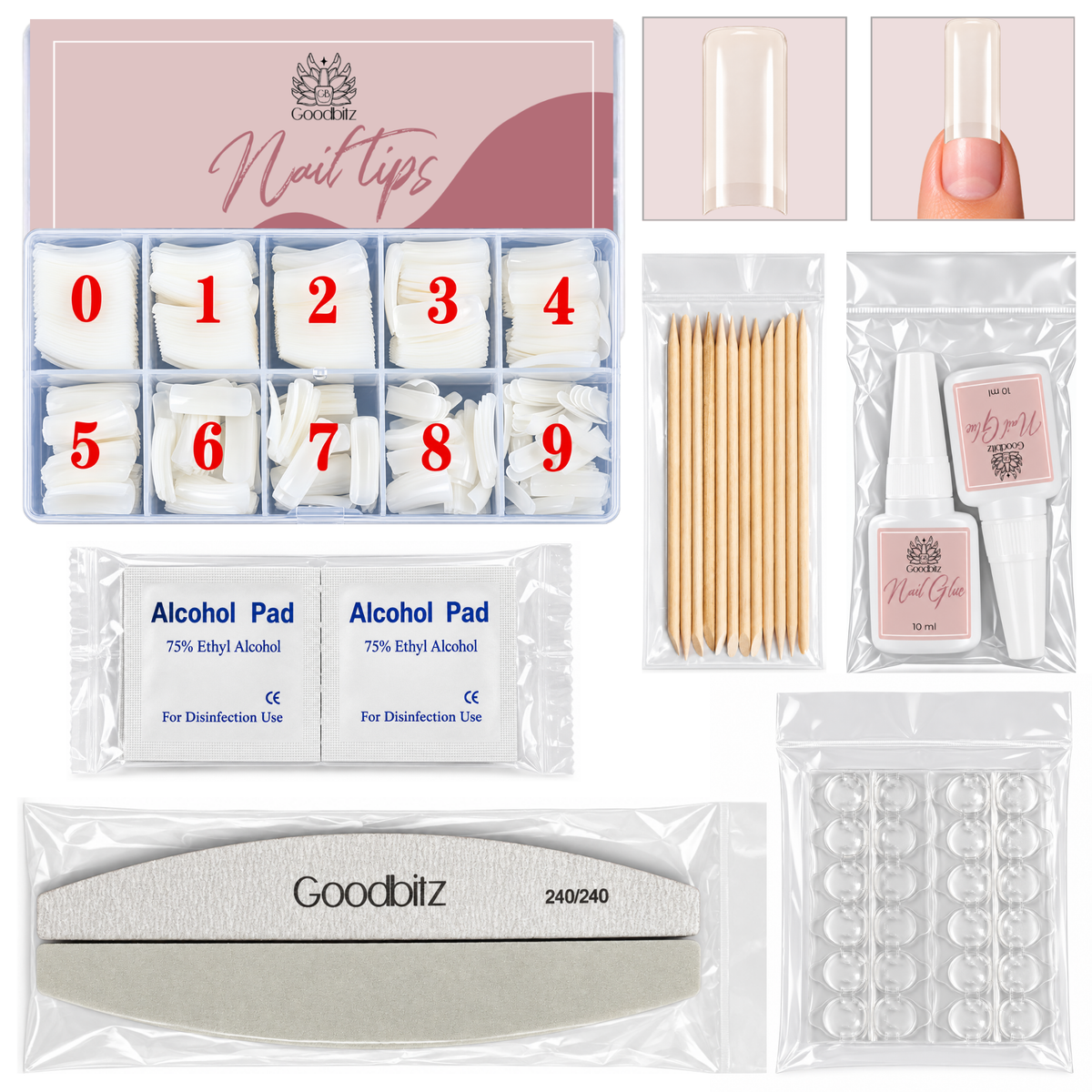 Bouts d'ongles - Demi-couverture