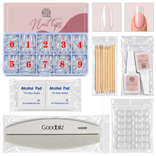 Nail tips - Square - Full cover
