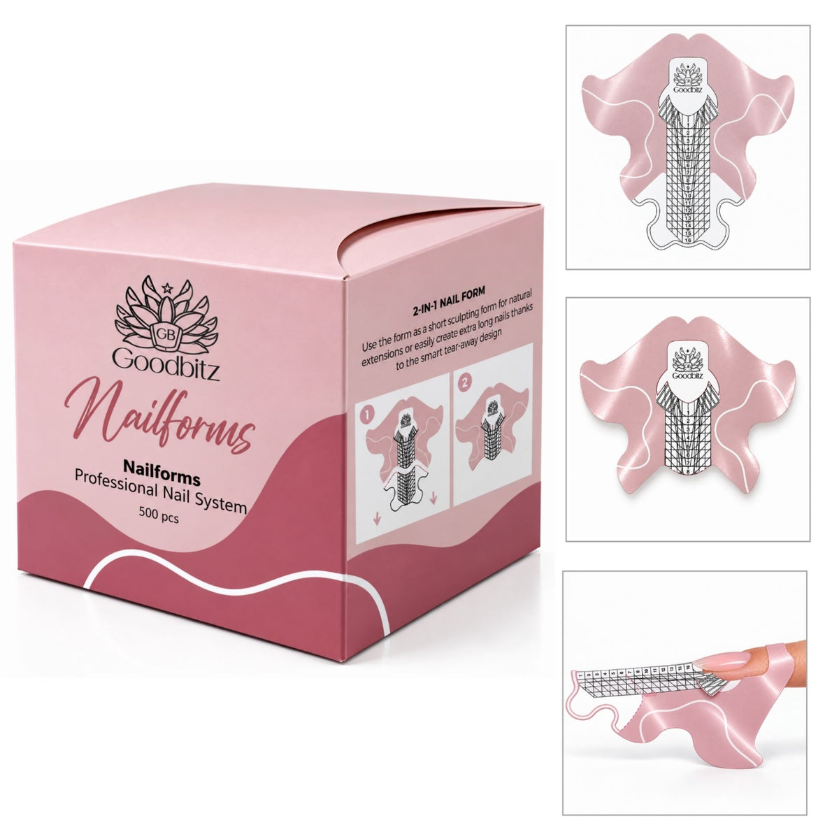 Goodbitz - Nagelsjablonen - 500 stuks