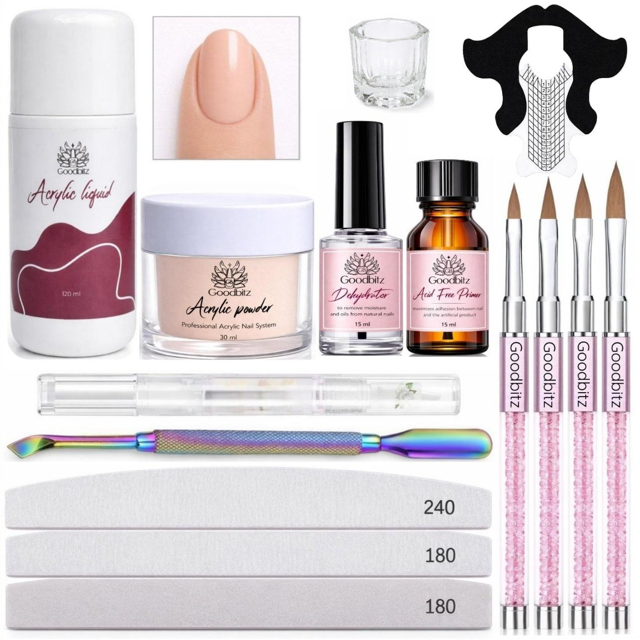 Born Pretty - Coffret de poudre acrylique