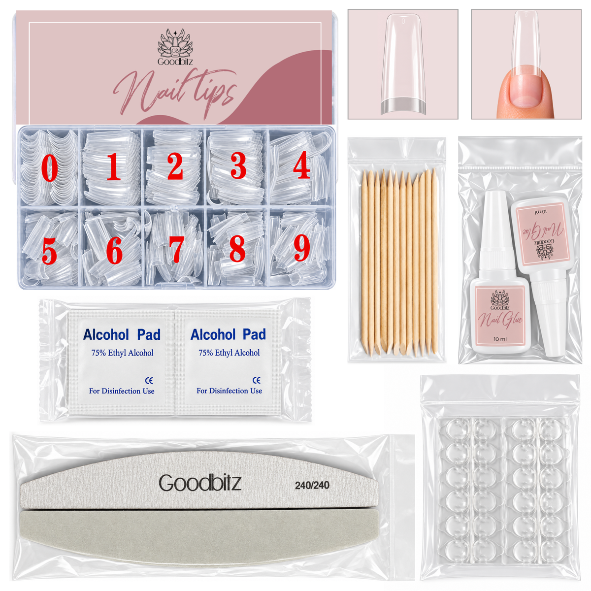 Bouts d'ongles - Demi-couverture