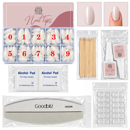 Nail tips - Oval - Full cover
