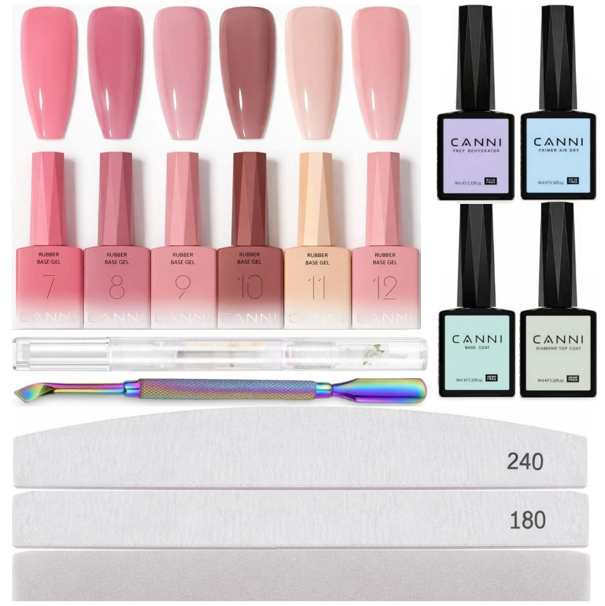 Canni - Rubberbase - Set - 15-delig