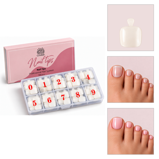 Goodbitz - Nageltips - Tenen - 500 stuks