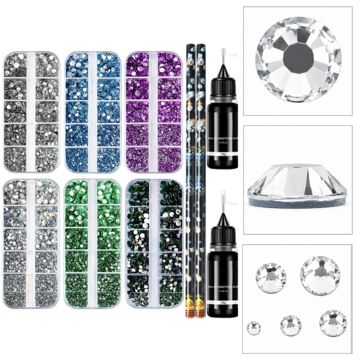 Strass - Set - 10 pièces