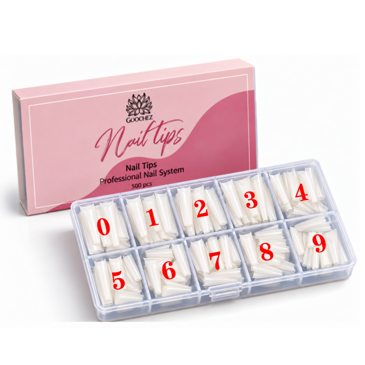 Nail tips - Stiletto - Half cover