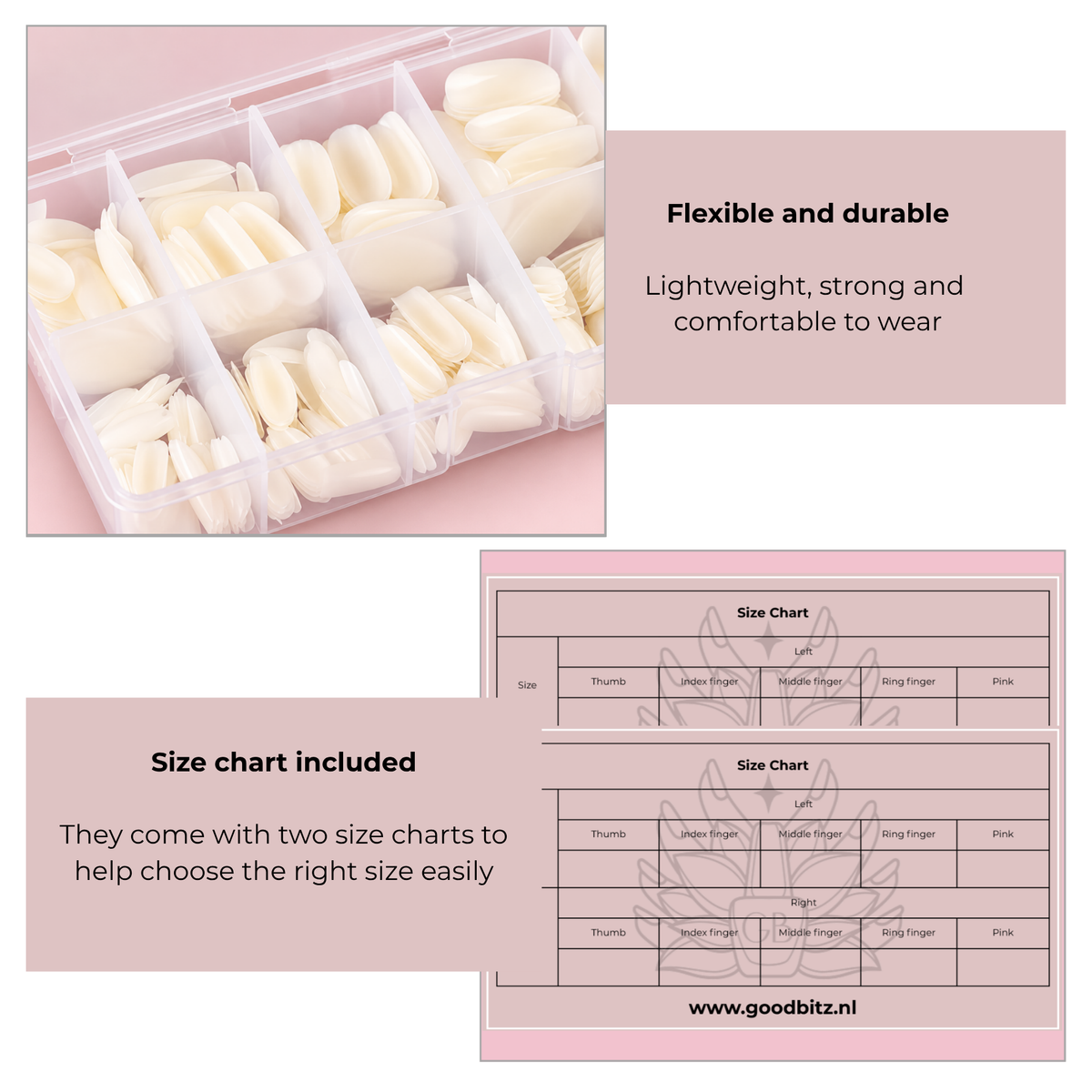 Faux ongles - Ovale - Couverture complète