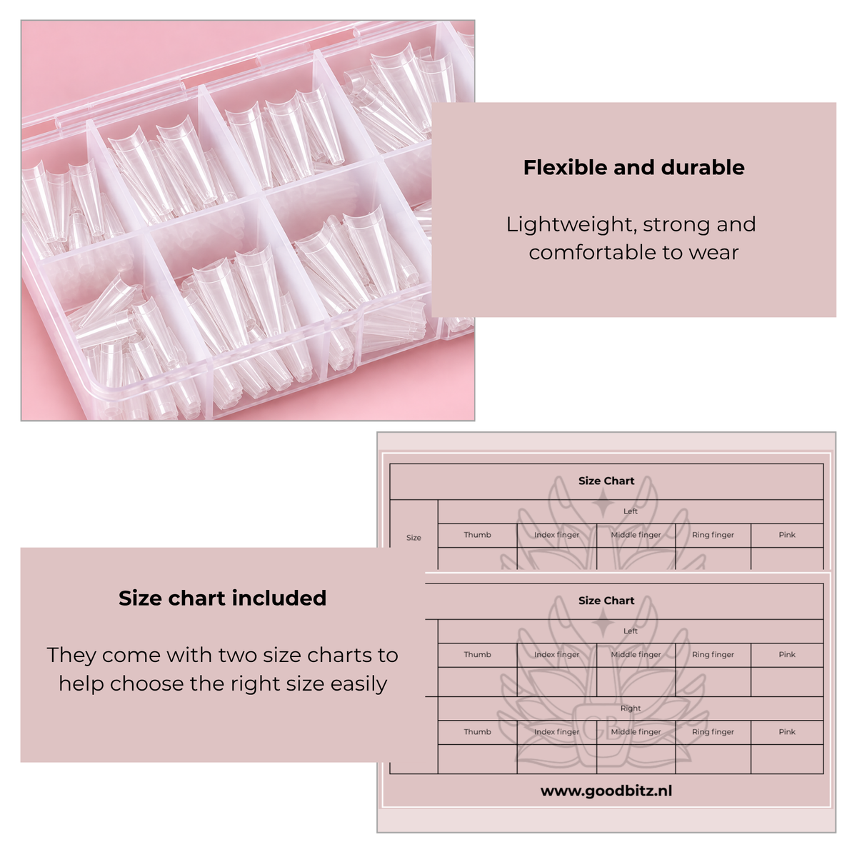 Goodbitz - Nageltips - Stiletto - Set