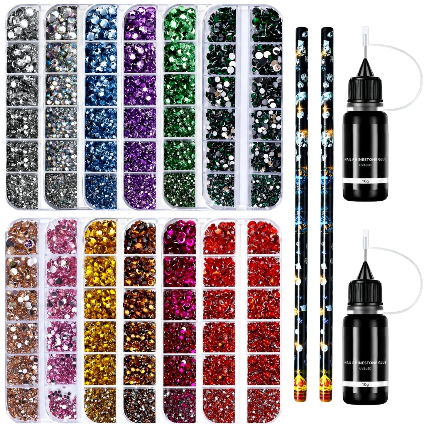 Strass - Set - 16 pièces