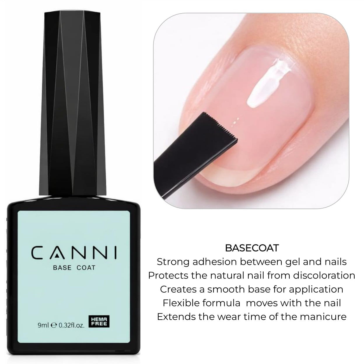 Canni - Basecoat - 1 stuks - 10 ml
