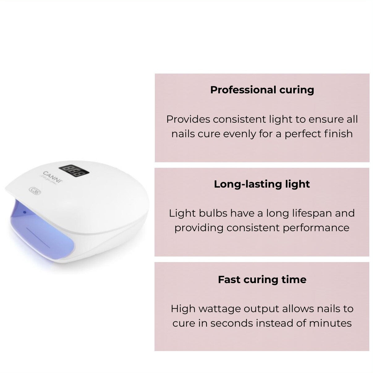 Canni - UV-/LED-lamp - 48 watt