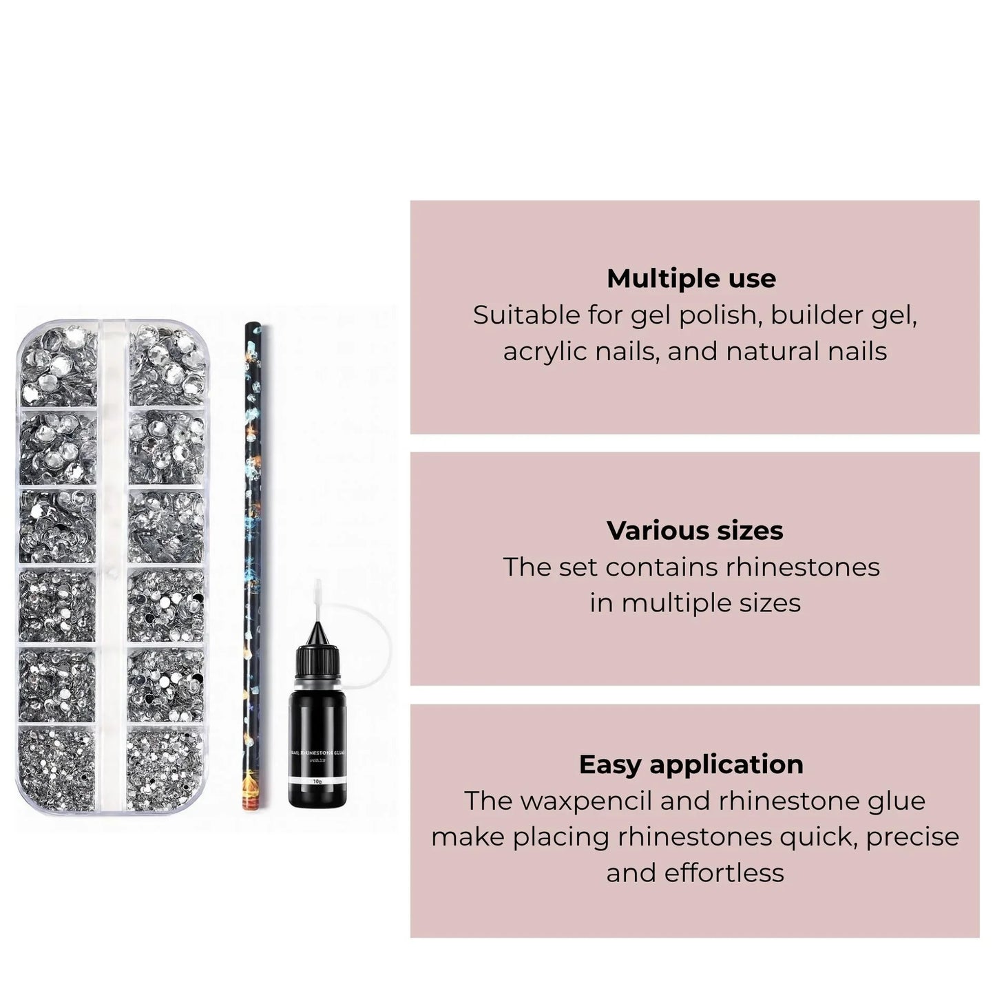 Rhinestones - Set - 3-delig