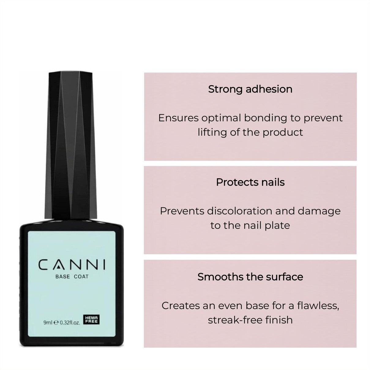 Canni - Basecoat - 1 stuks - 10 ml